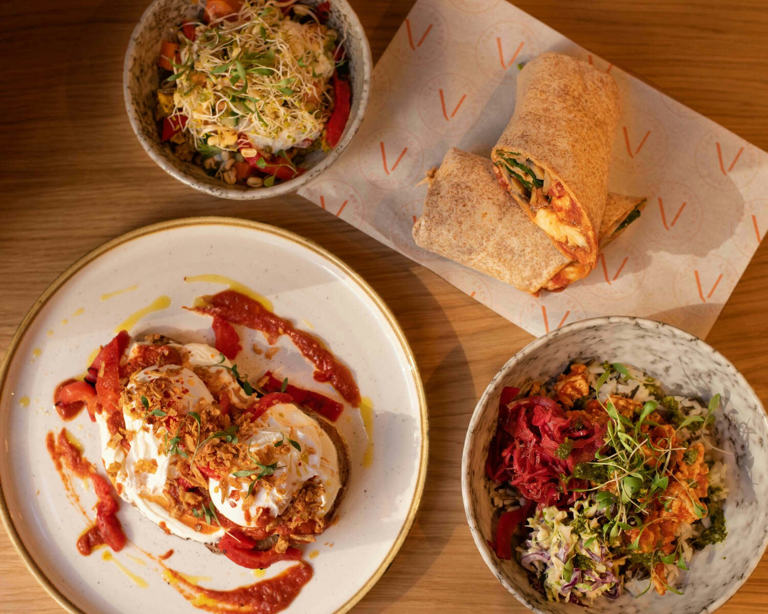Plates of food
