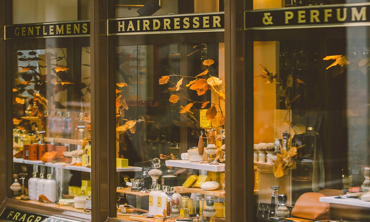 Window with products