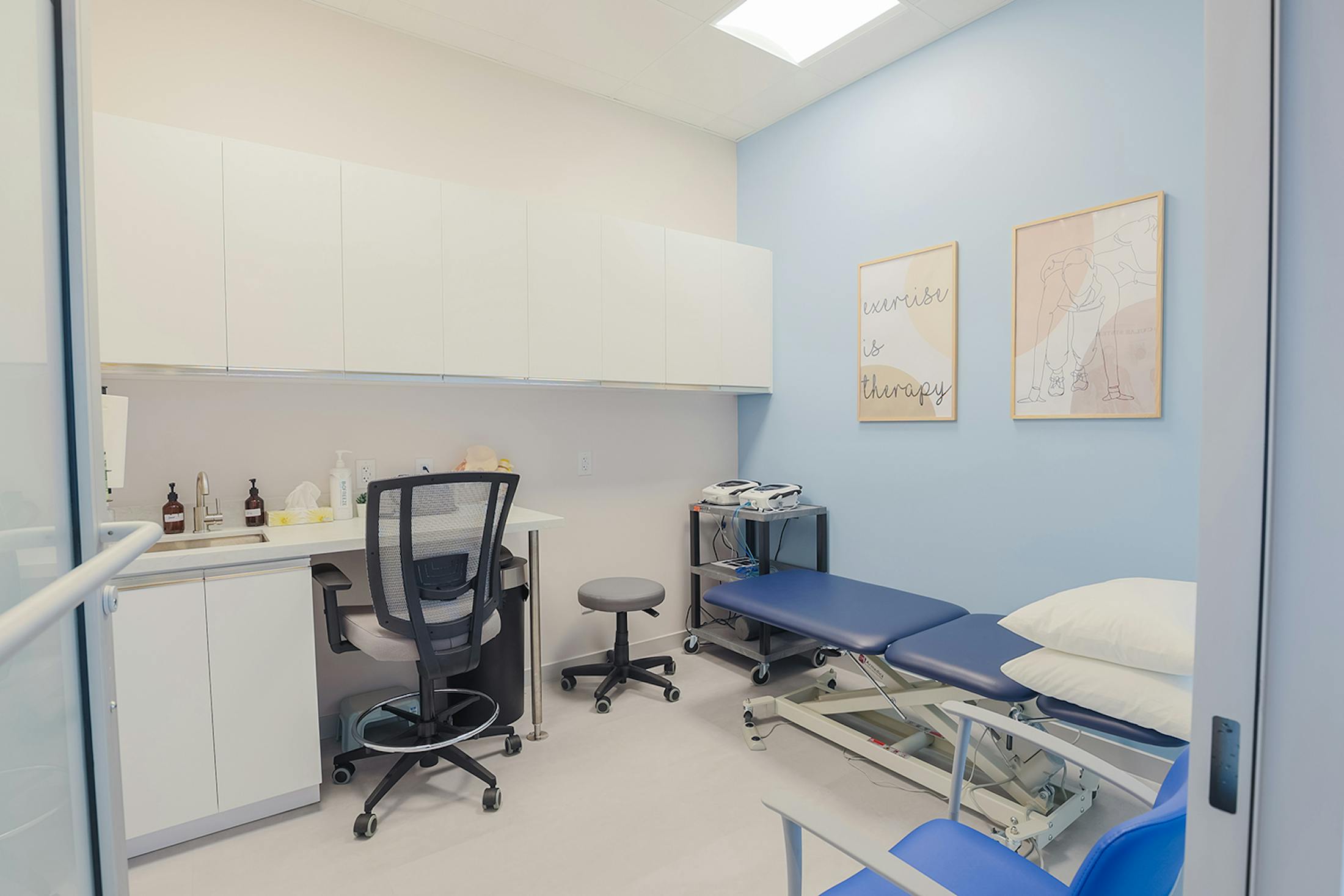 person having their back adjusted