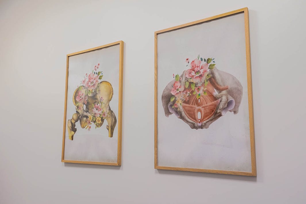 Older adult relaxing in a massage chair