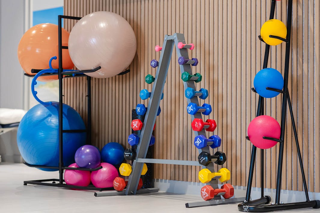 Person receiving home safety assessment