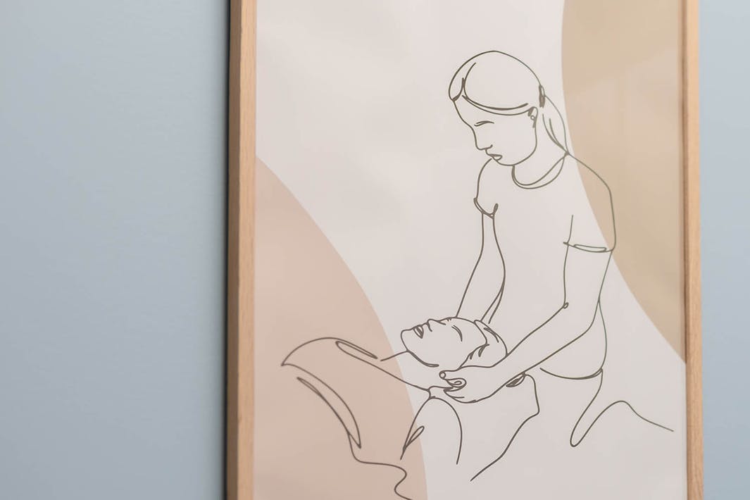 Older adult speaking with a clinician