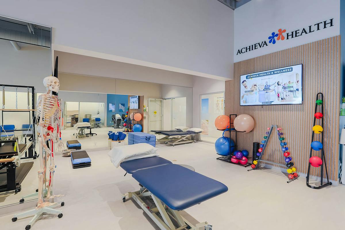 Interior of the ACHIEVA HEALTH Leaside location