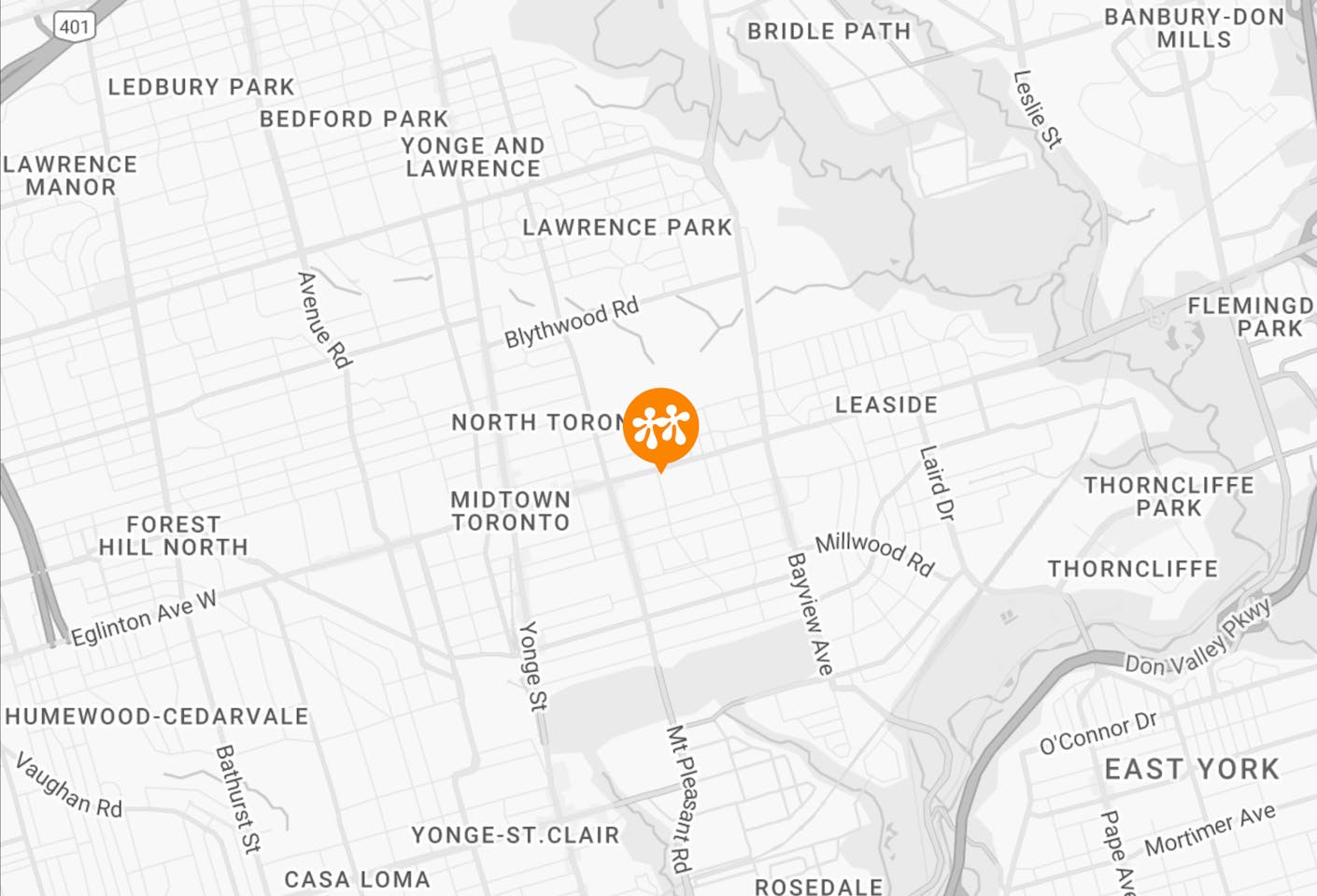 Toronto map location