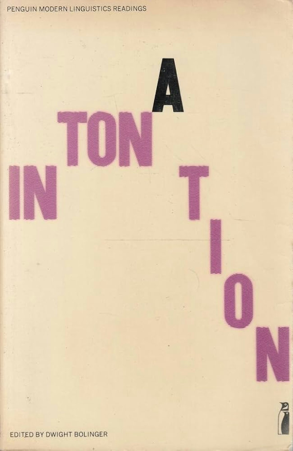 A book cover of Dwight Bolinger's "Intonation"