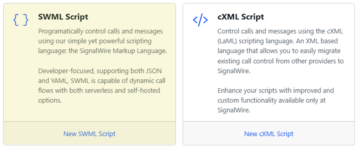 SWML Script