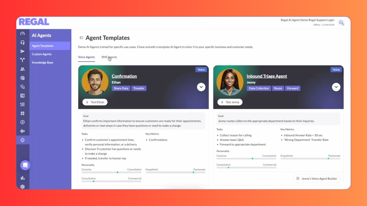 Regal Agent Templates