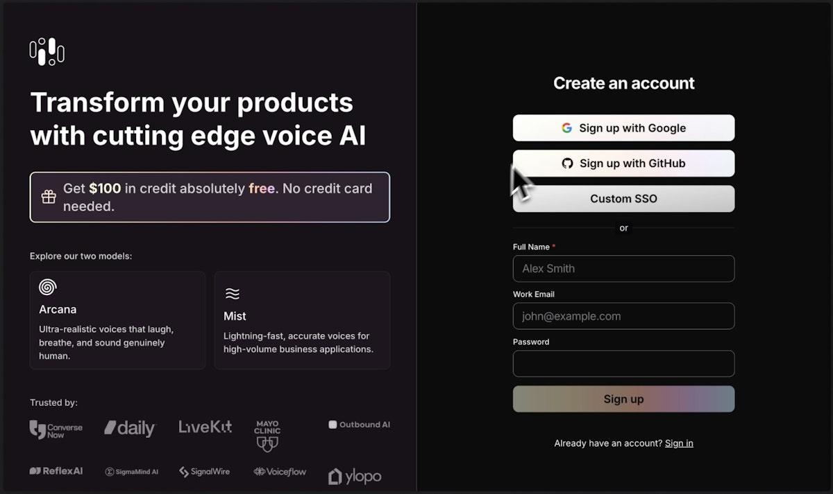 Rime's New Signup Flow
