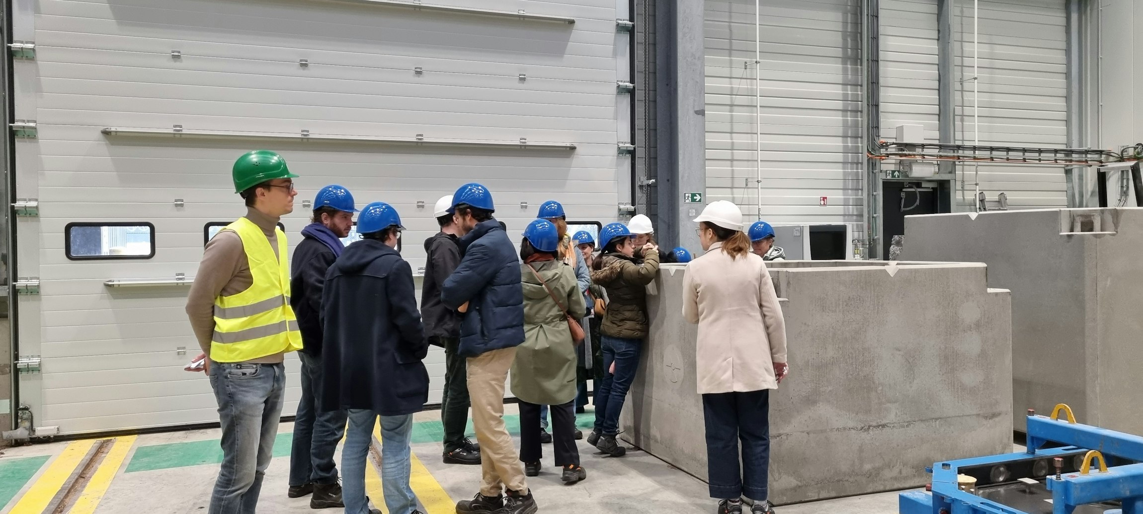 Personnel de l'ONDRAF en visite sur site