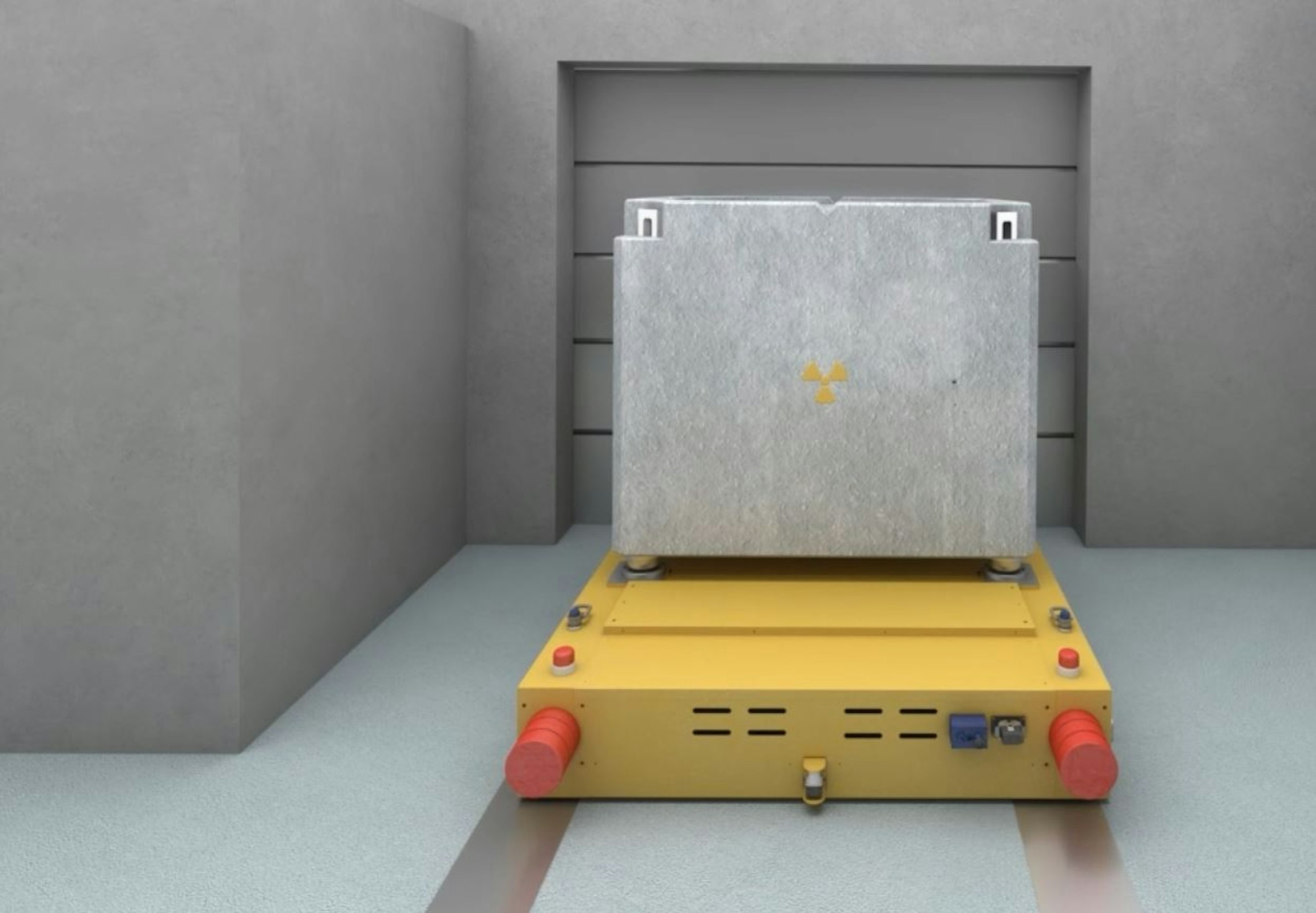 Croquis d'une nouvelle installation de gestion des déchets des centrales nucléaires