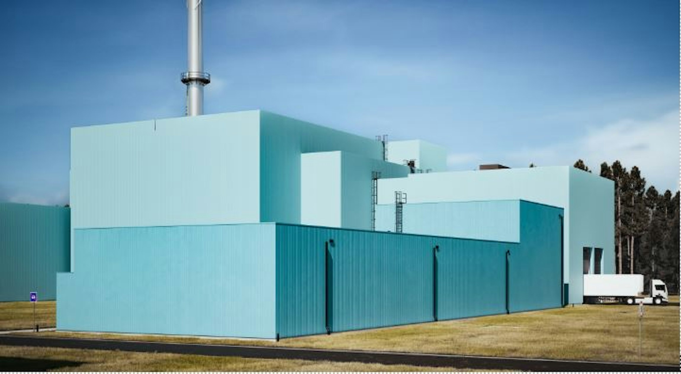 Croquis d'une nouvelle installation de gestion des déchets des centrales nucléaires