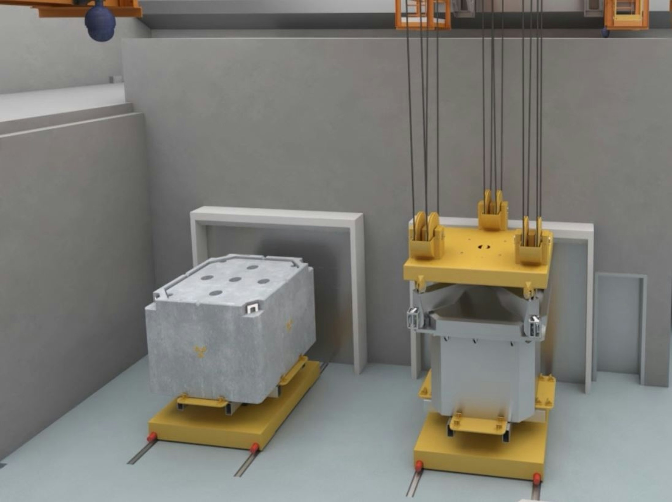 Croquis d'une nouvelle installation de gestion des déchets des centrales nucléaires