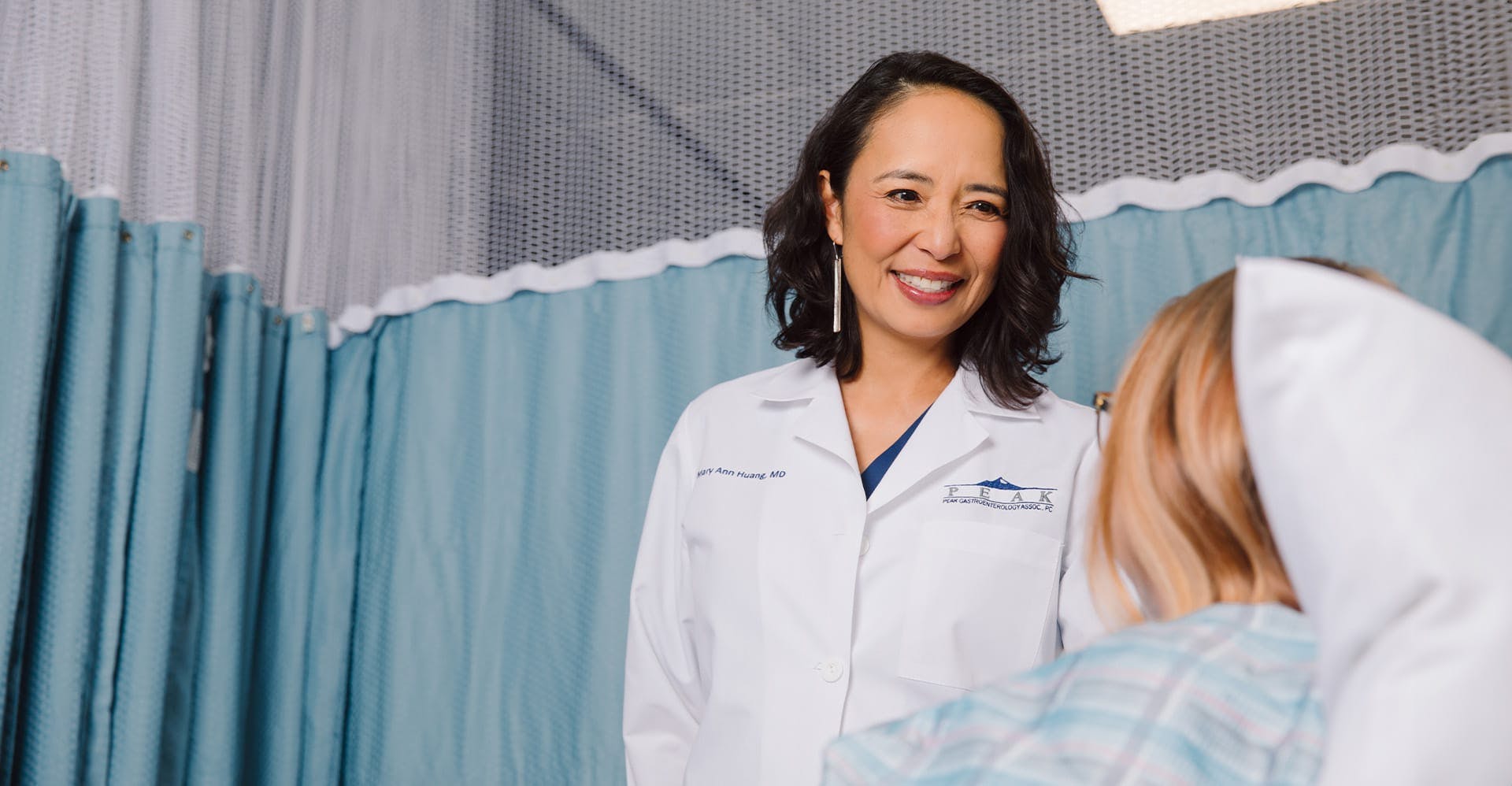 doctor smiling at patient