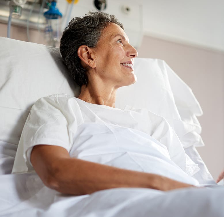 patient smiling