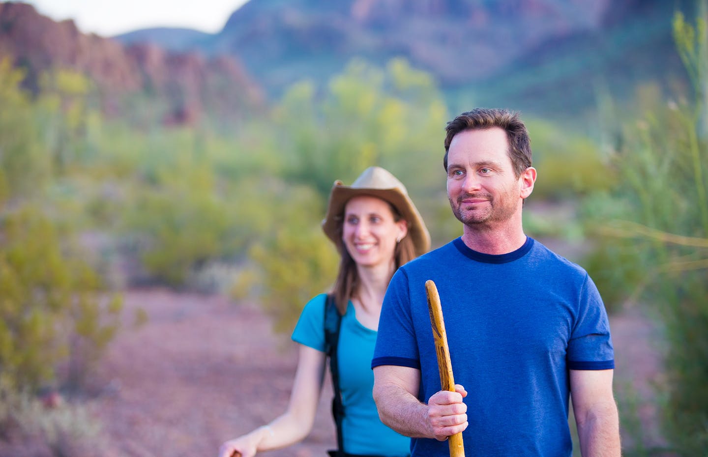 couple hiking