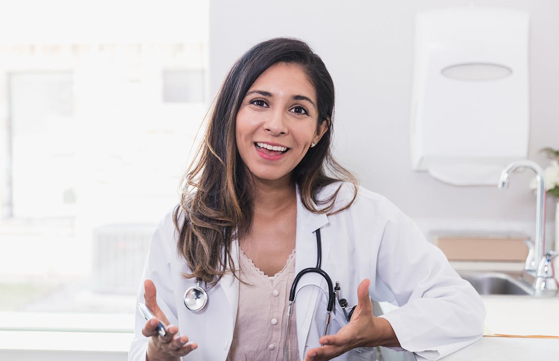 doctor speaking