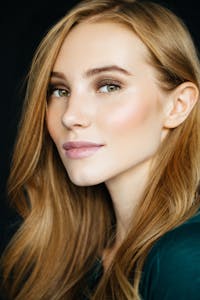 Pretty Young Women With Slight Smile