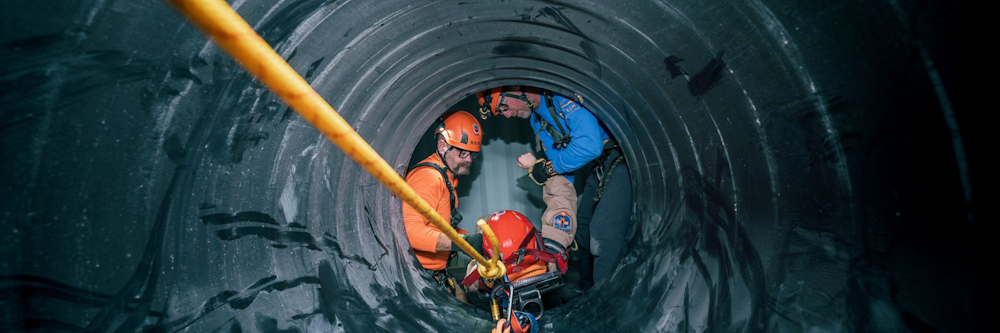Rescue workers