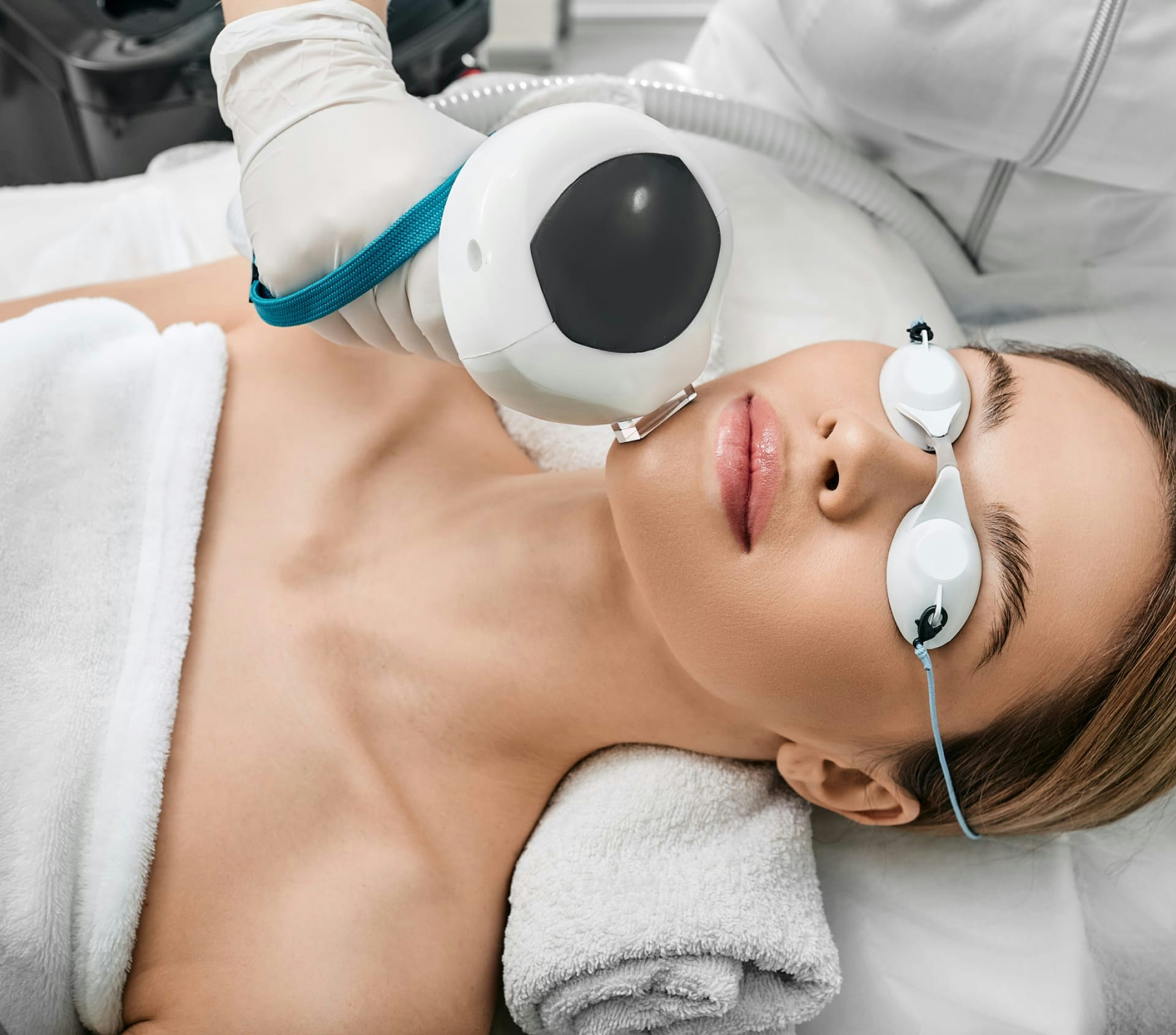 woman getting a facial