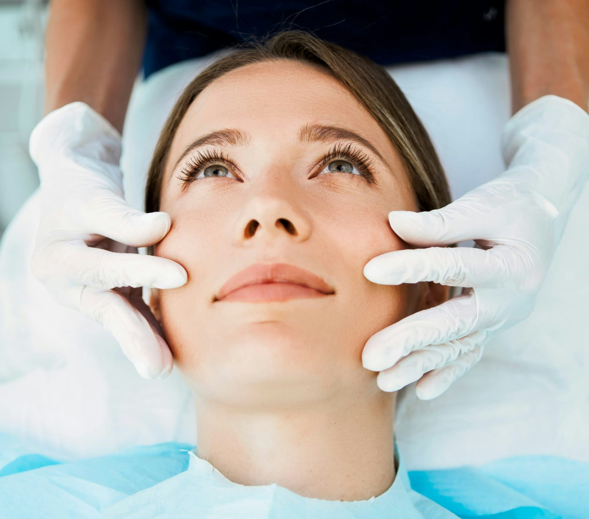 woman getting a facial