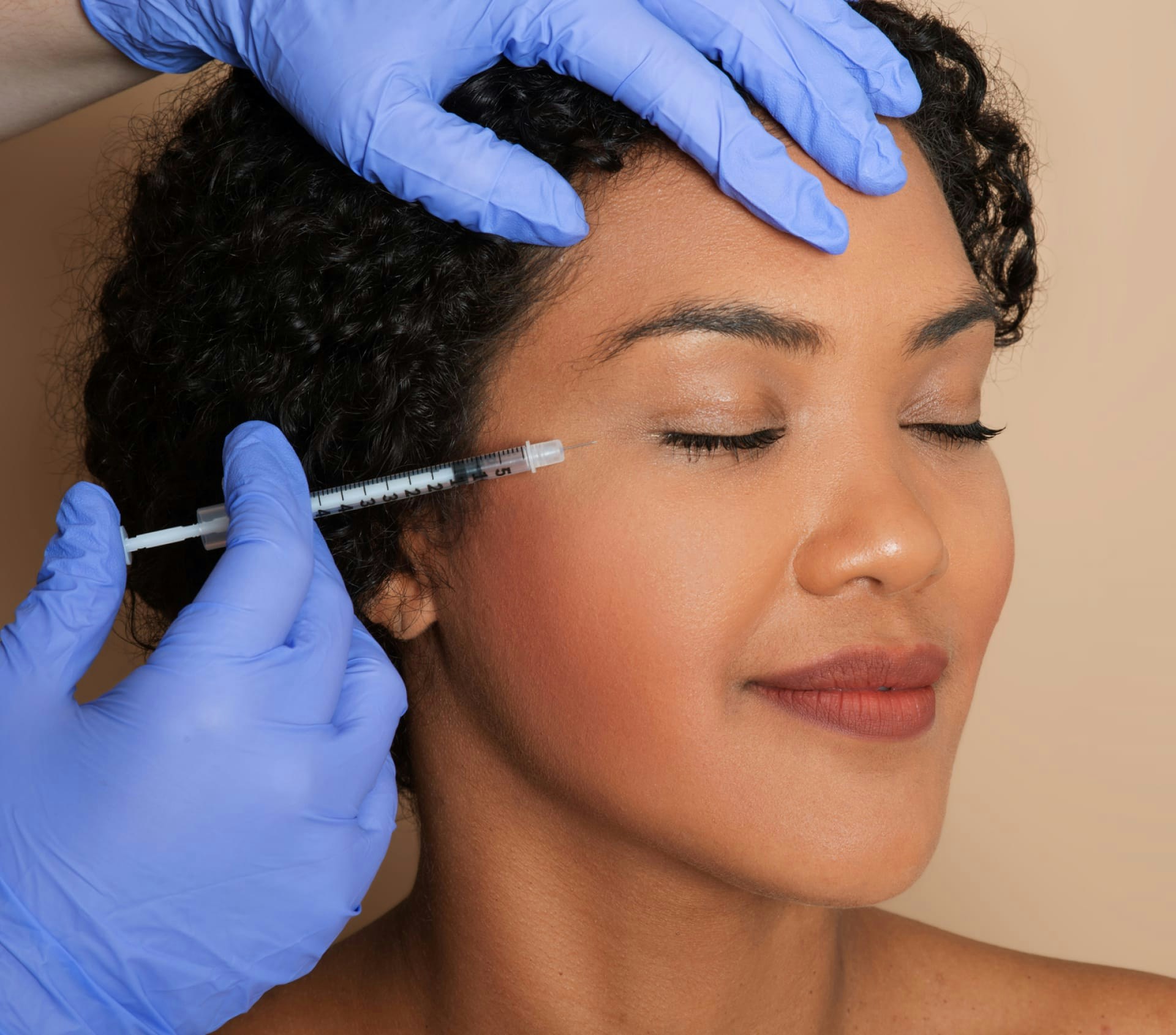 woman getting an injectable