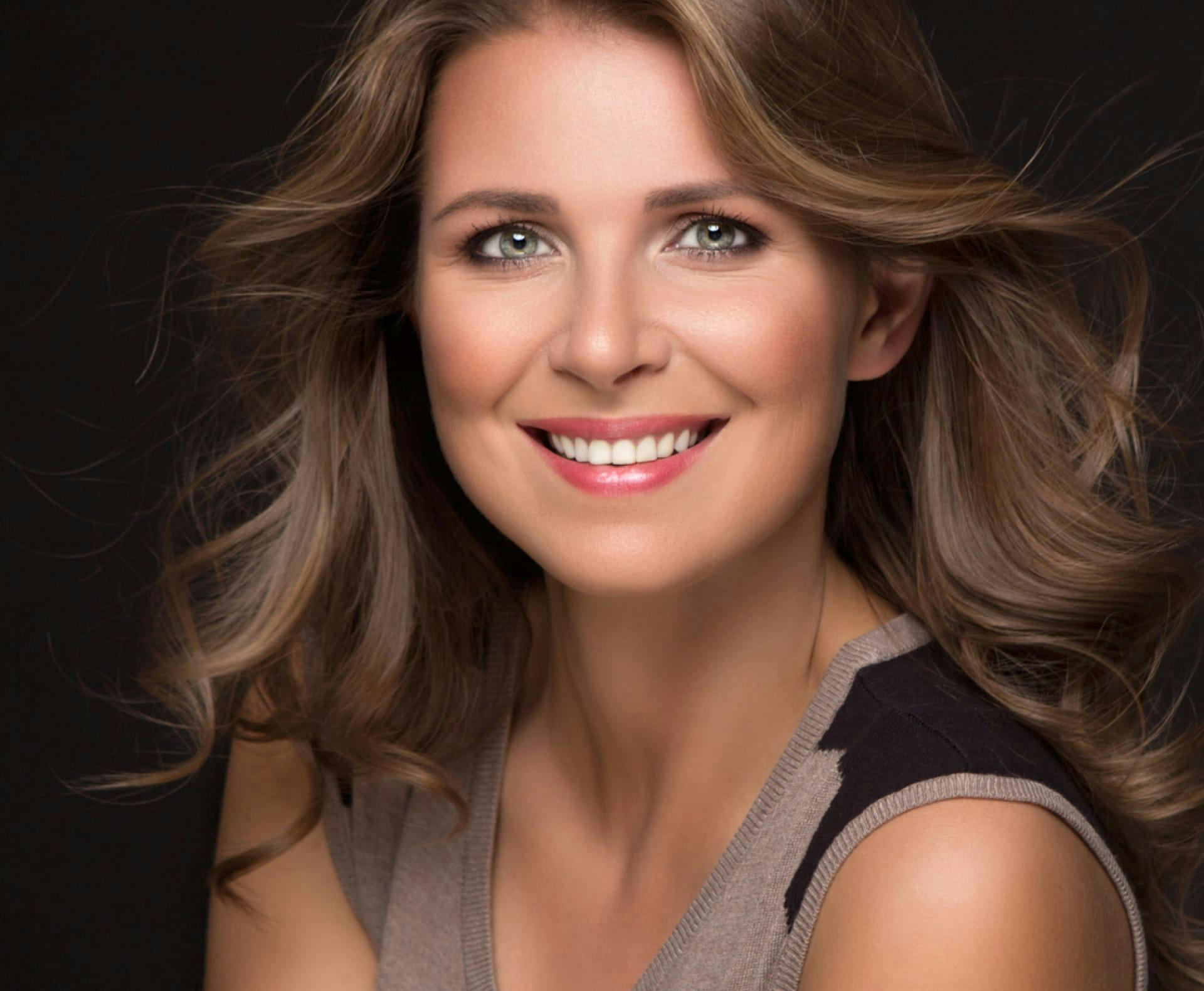 woman smiling