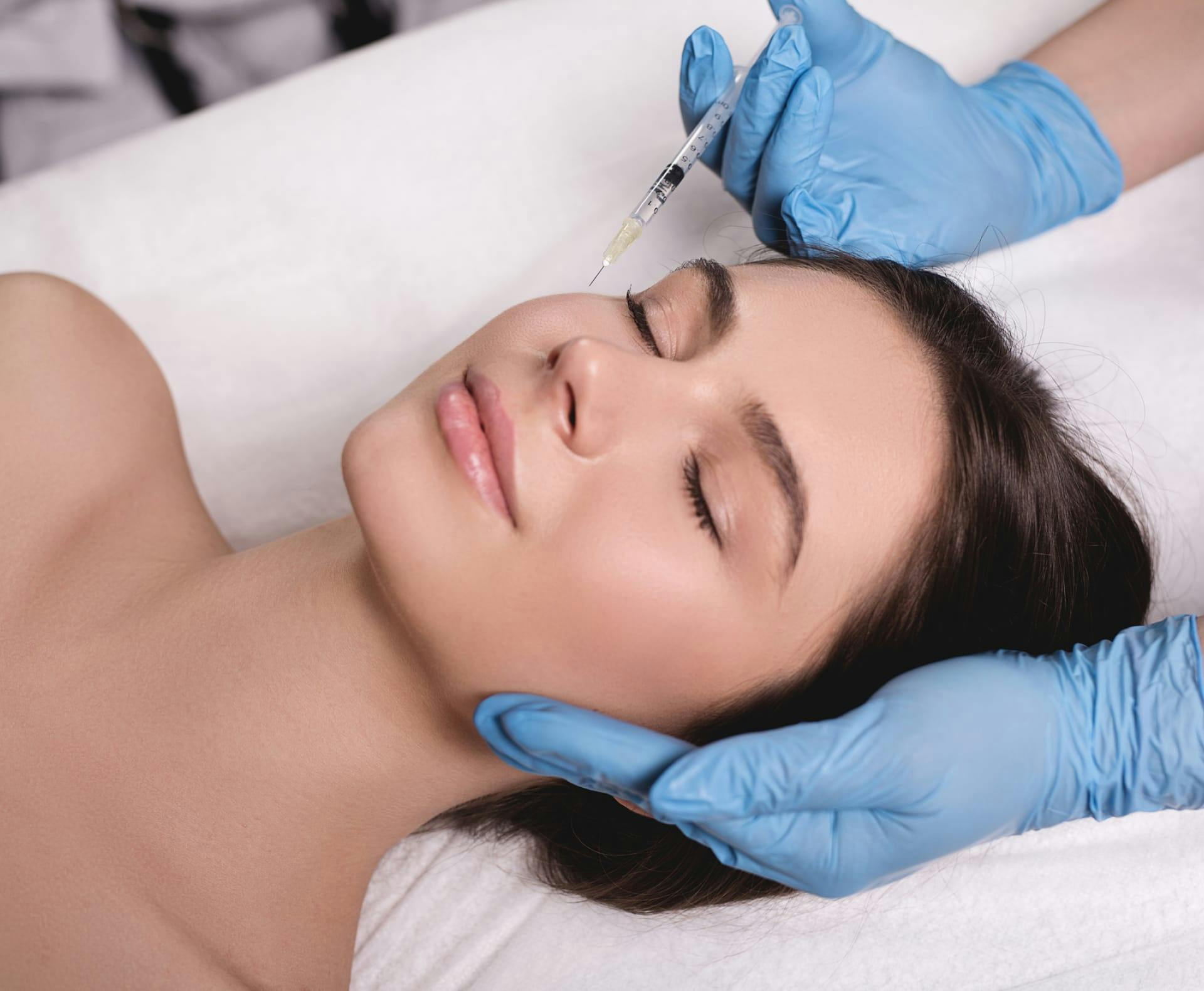 woman getting an injectable
