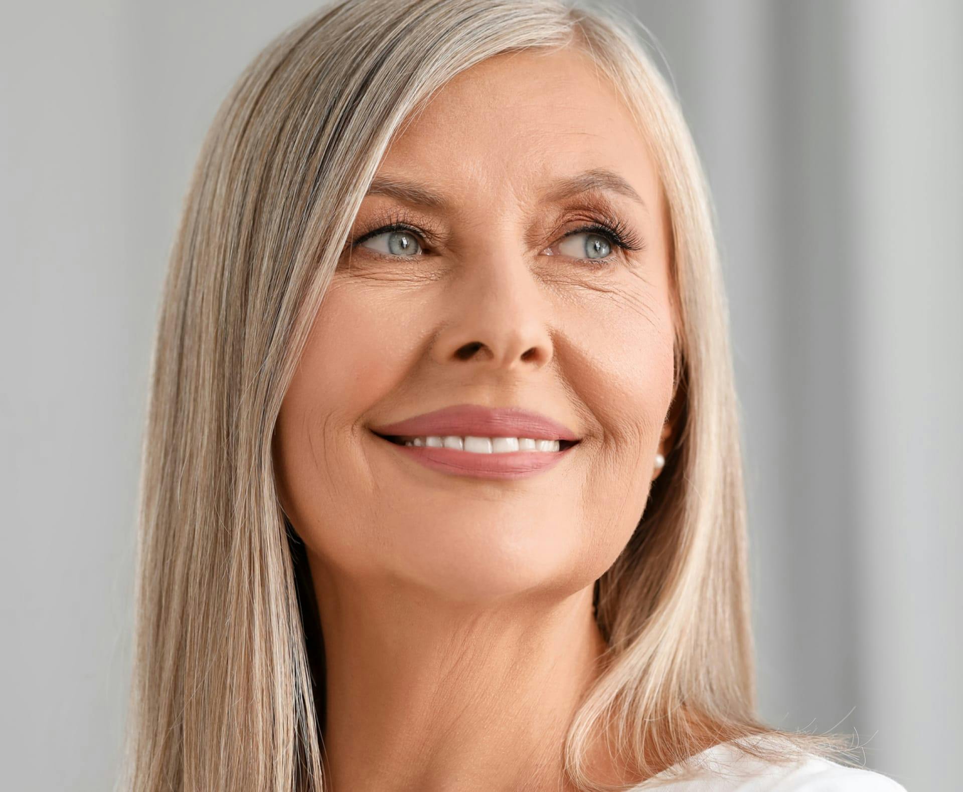 woman smiling