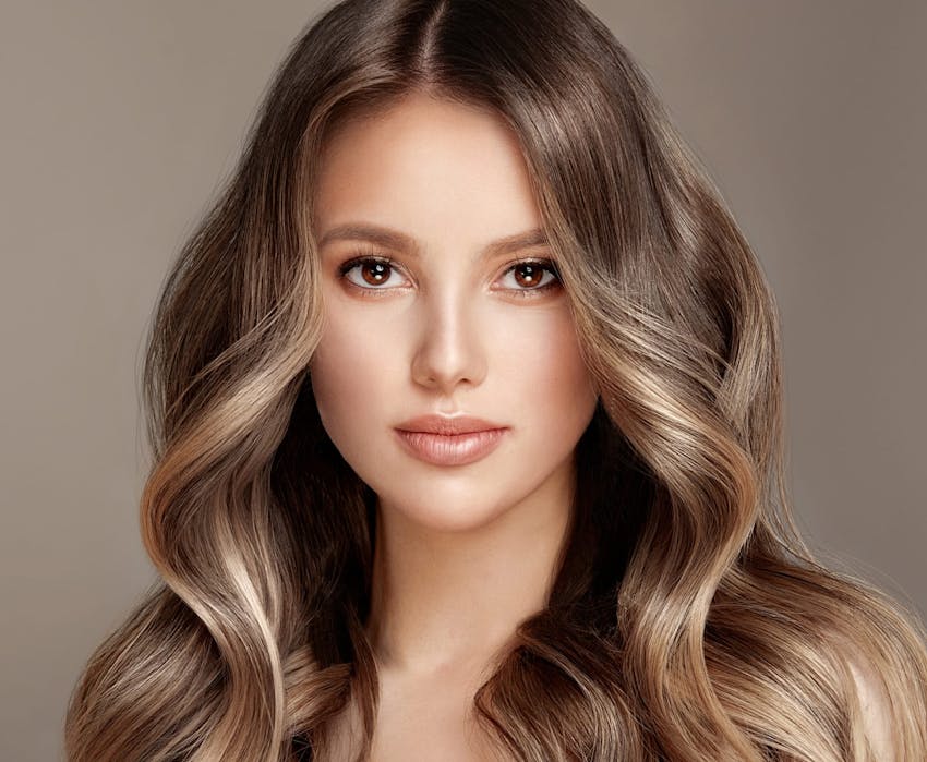 woman staring into the camera