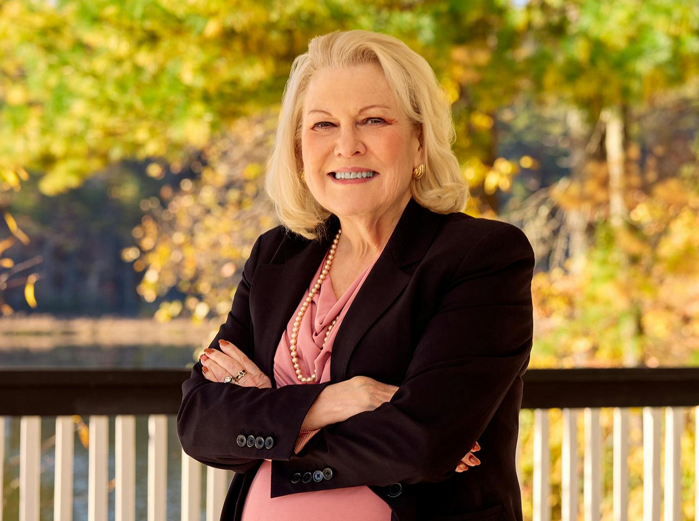 Lee C. Mulligan crossing her arms and smiling