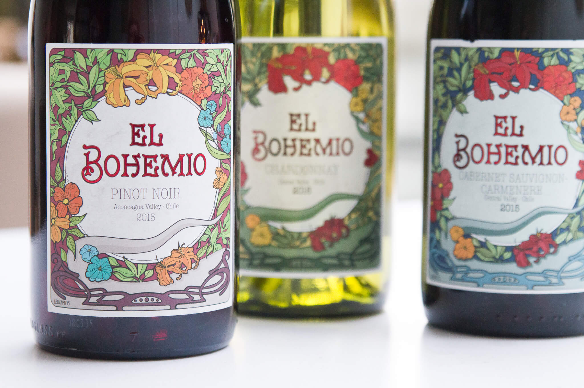 Wijnlabel design 'El Bohemio'