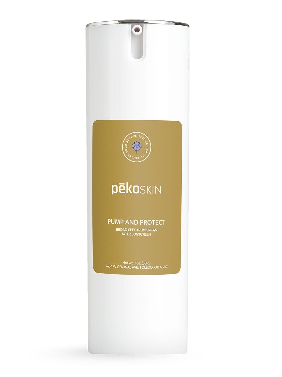Pump and Protect, SPF 45, Scar Sunscreen