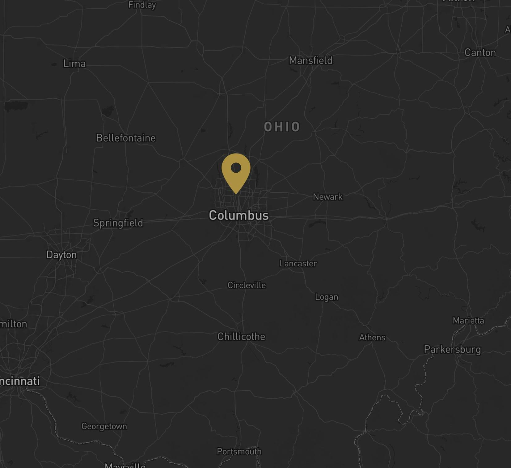 Columbus on a map