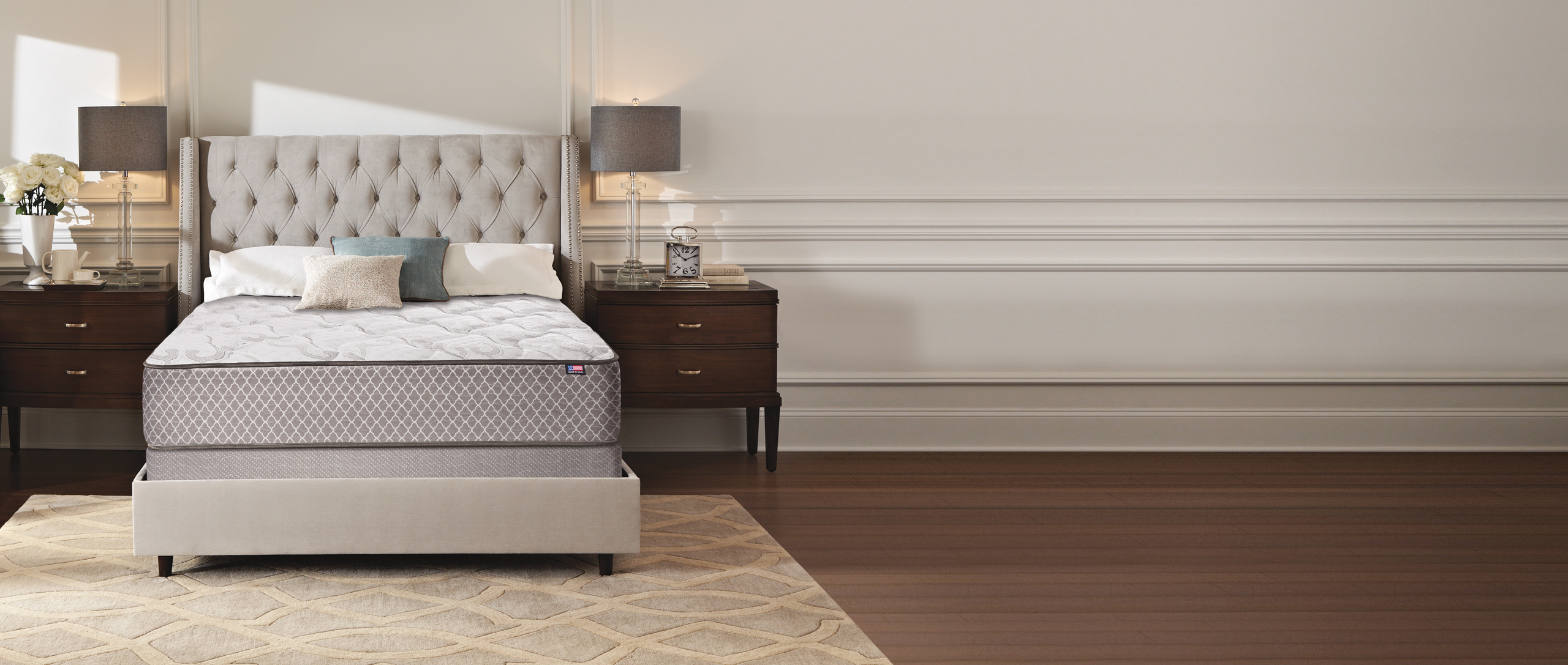 Photo of our Backsense mattress in a bedroom setting