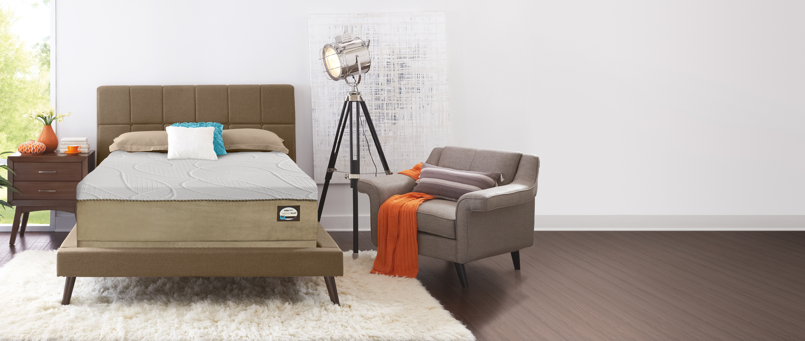 Specialty MemoryTouch Mattress in a bedroom setting