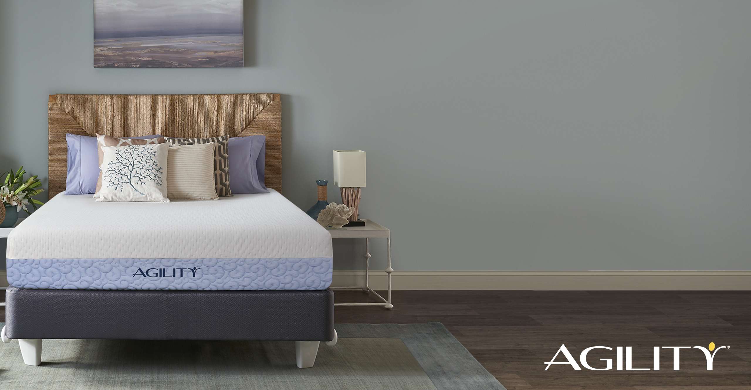 Photo of the Agility mattress in a bedroom setting