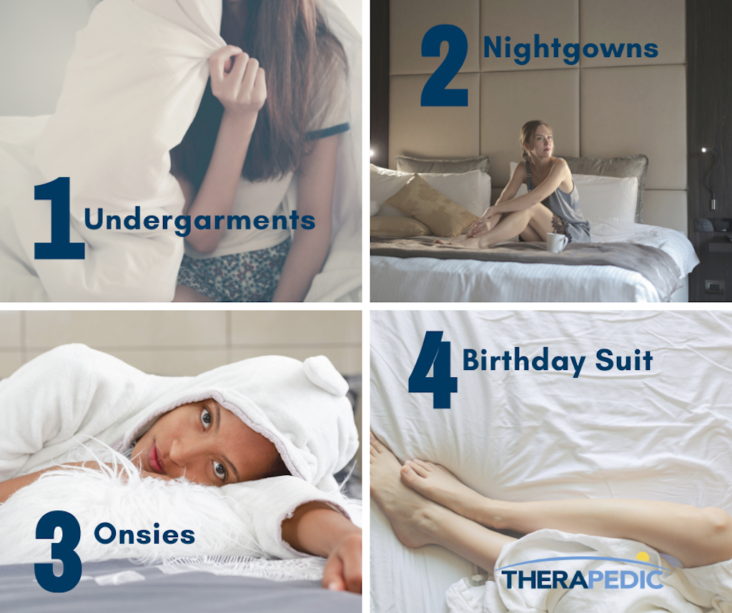 Therapedic Blog What do you wear to bed and how does it affect sleep? Therapedic