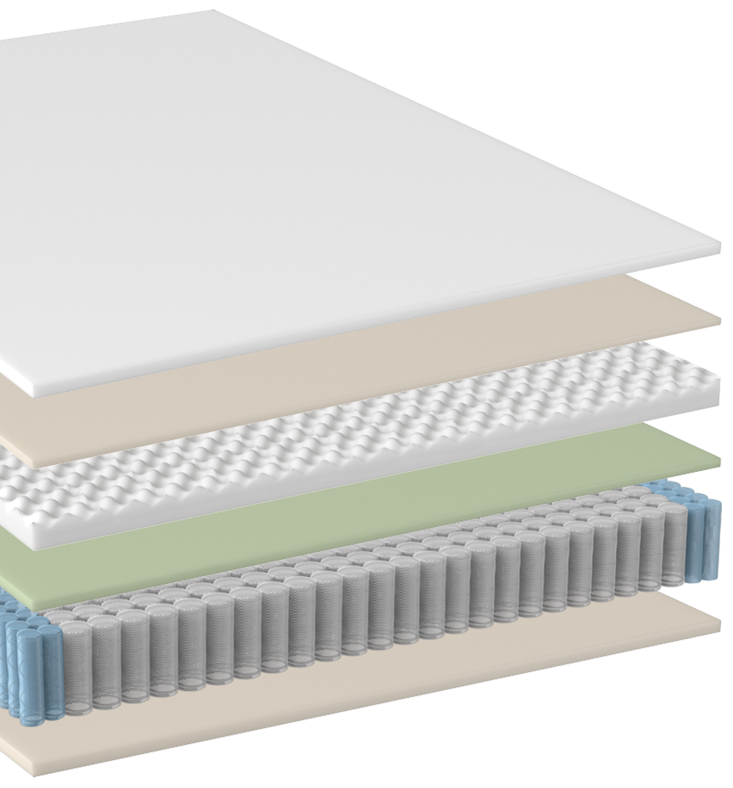 graphic of the Caroline Plush Mattress Layers