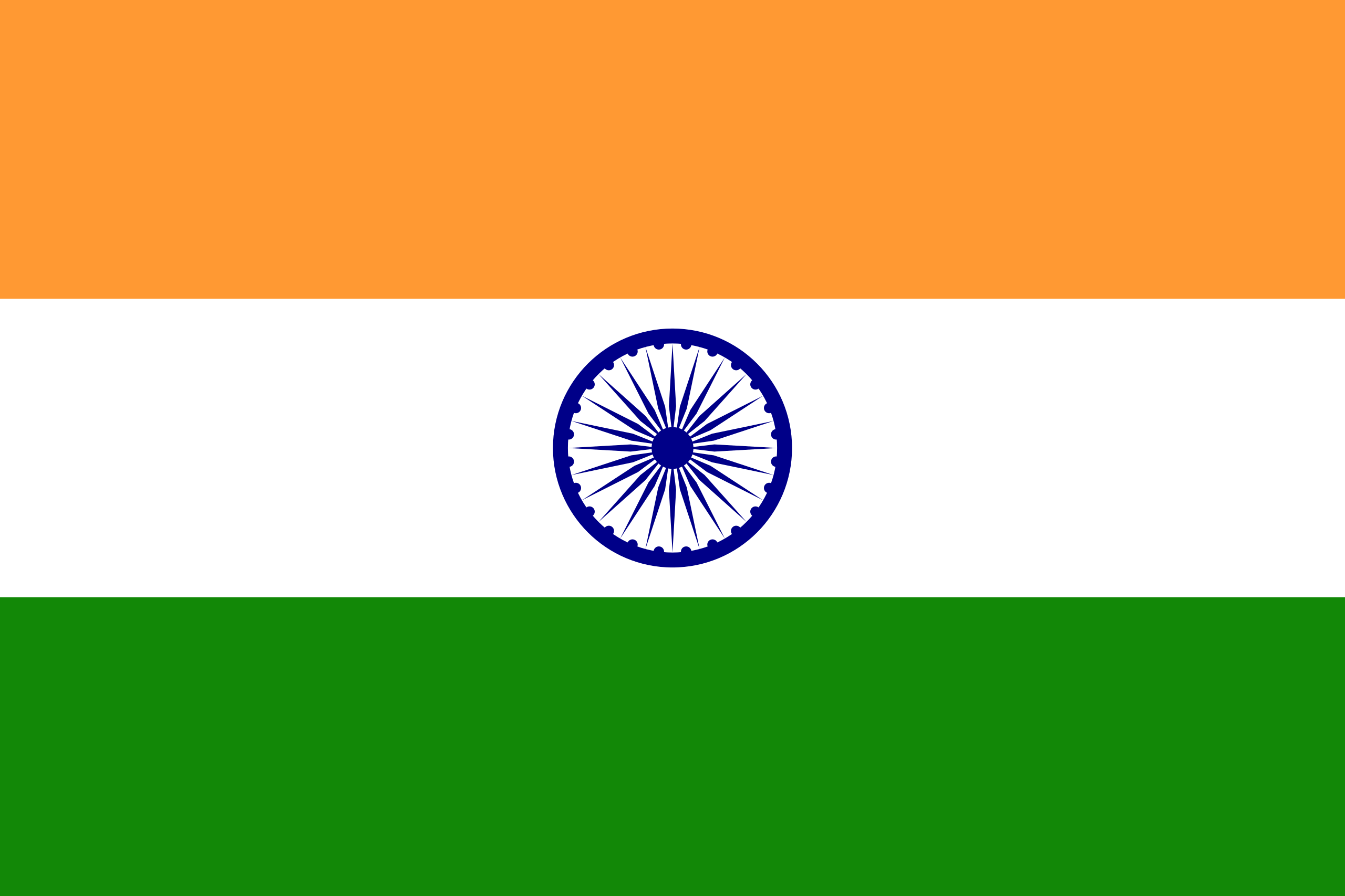 The official flag of India