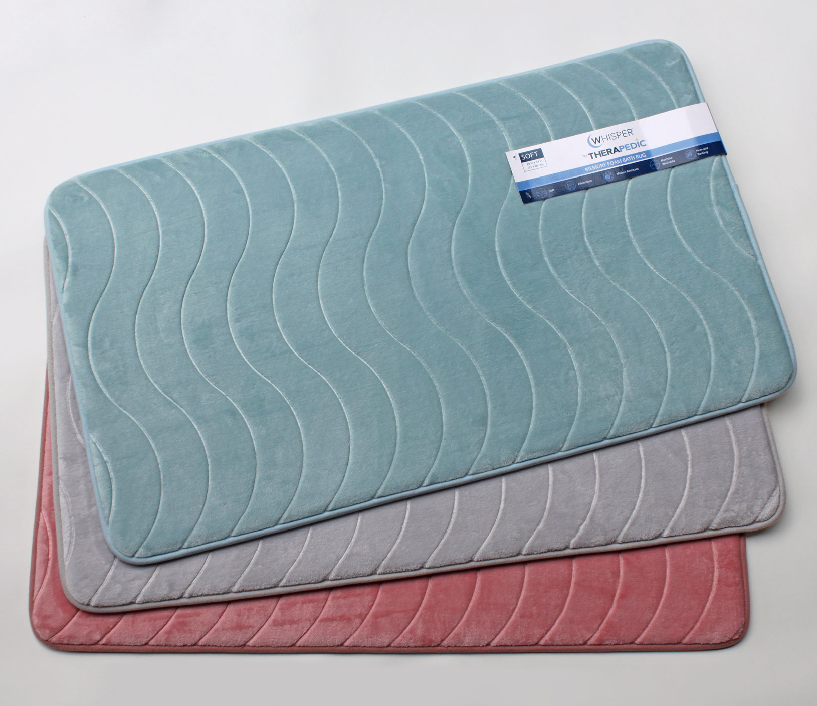 Whisper by Therapedic Memory Foam Bath Mat