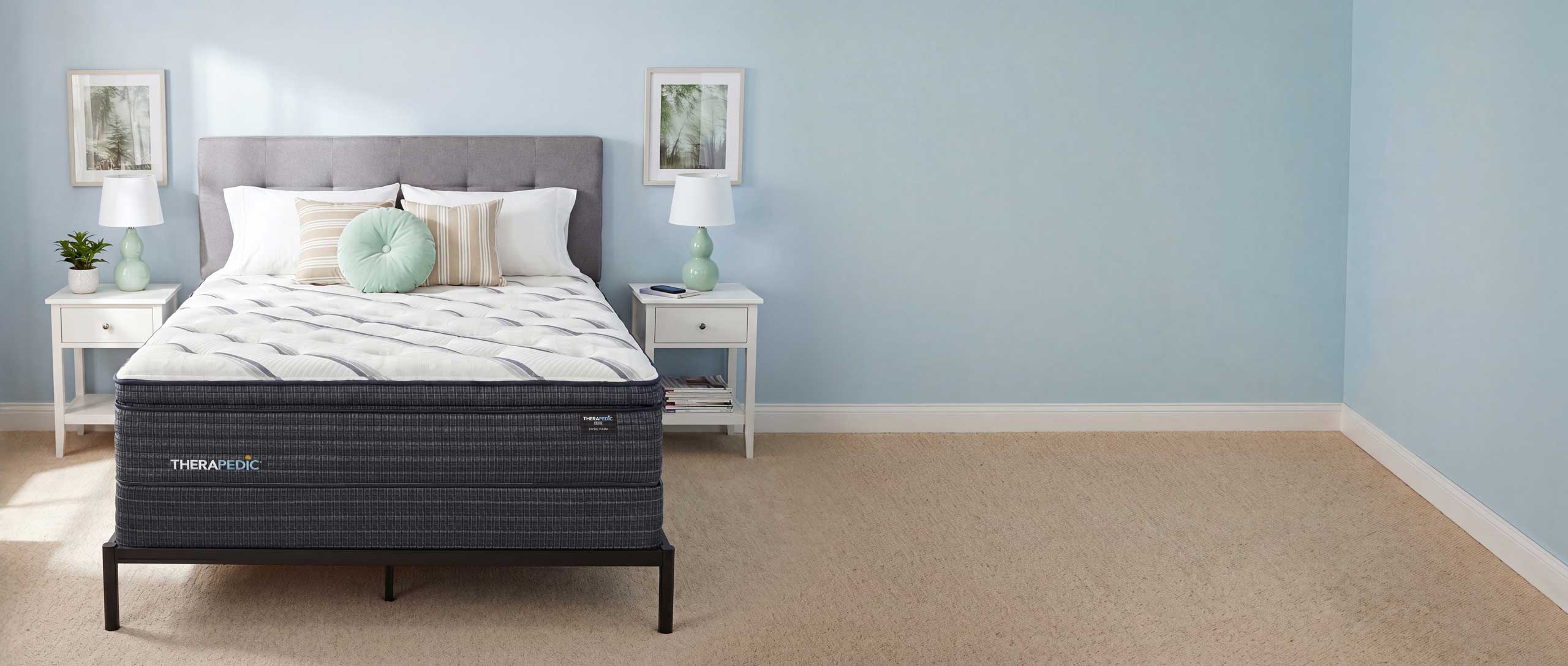 Therapedic Prime Mattress in a bedroom setting