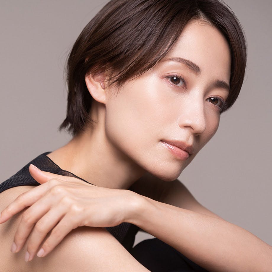 woman with short hair