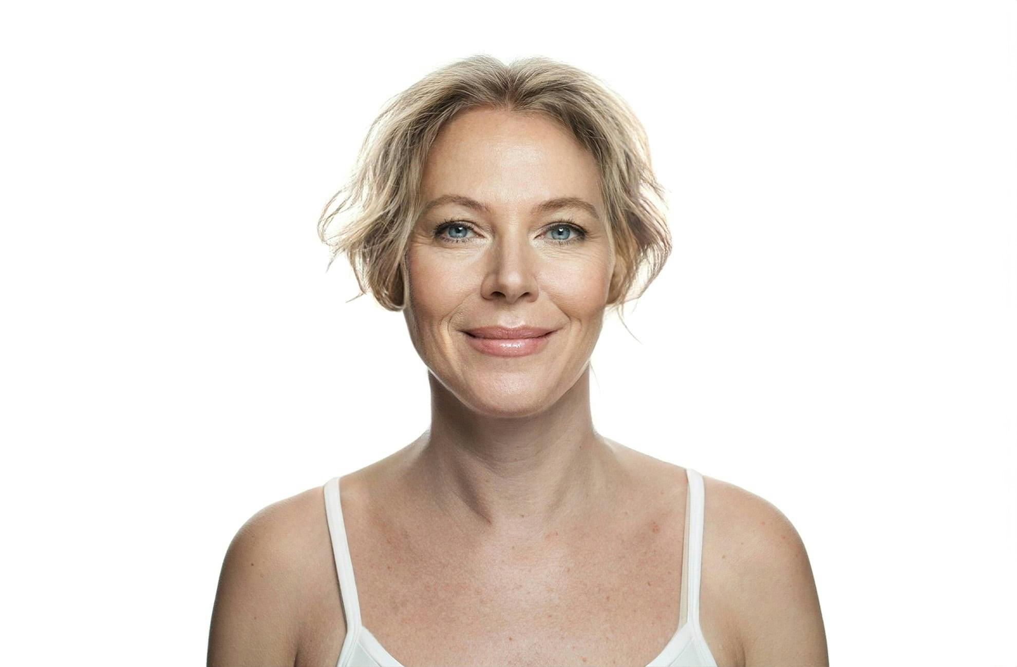 woman smiling