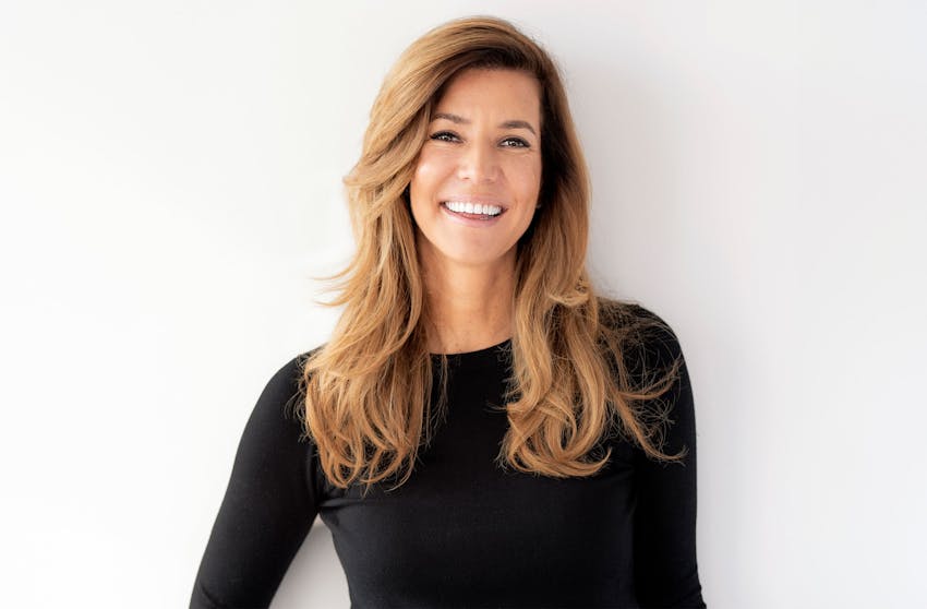 woman smiling