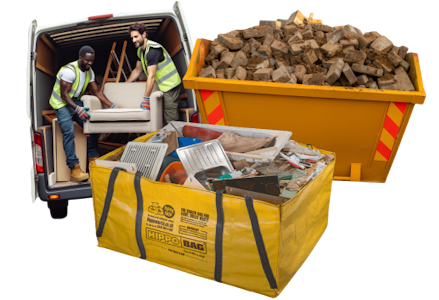 Man & Van, Skip and Hippo Bags