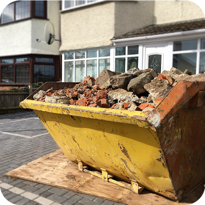 Skip with Rubble