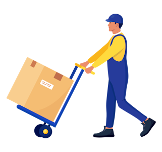 Man with Big Box