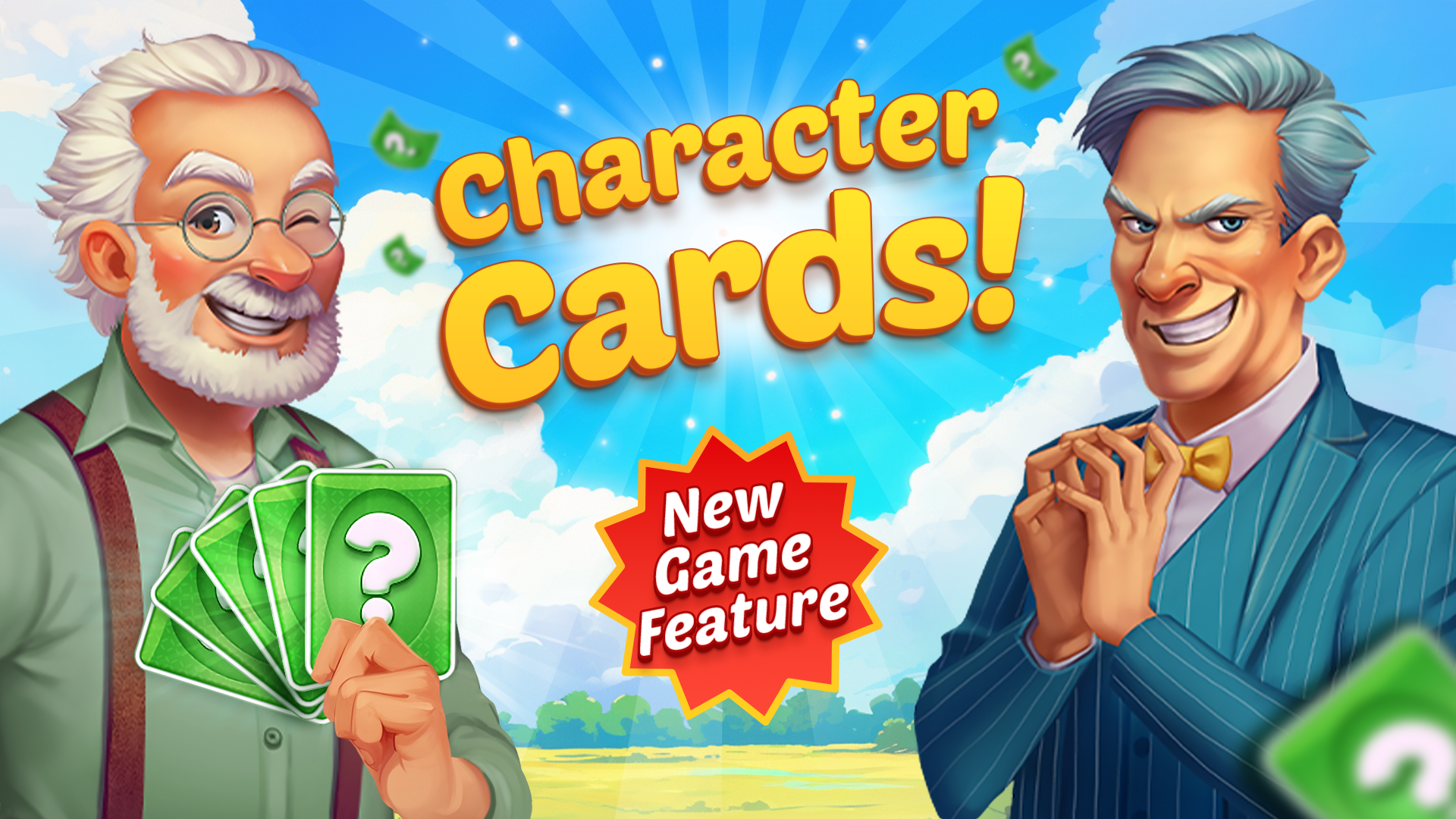 character cards banner