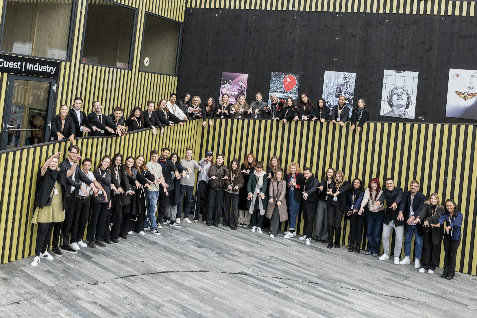 Team in front of Festival Centre