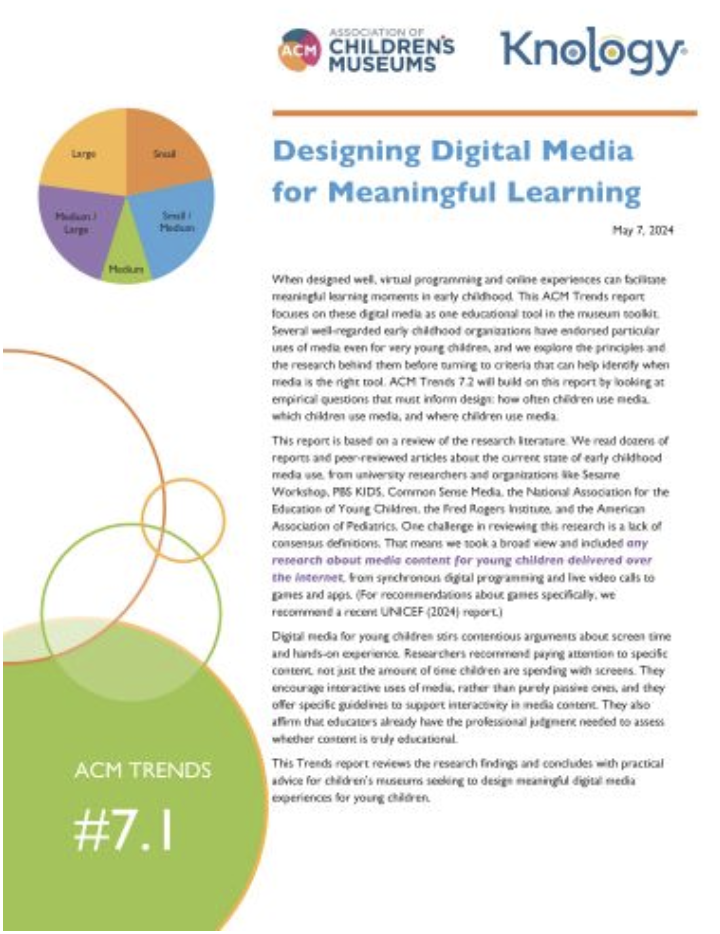 Screenshot of the cover of ACM report 7.1